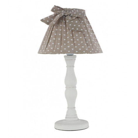 Lampe de table Sweet 1 ampoule Bois,tissu Bois|Lampes à poser|Luminaire Center