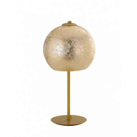 Lampe Design Vanity 1 ampoule Verre,câble de tissu Or|Lampes à poser|Luminaire Center