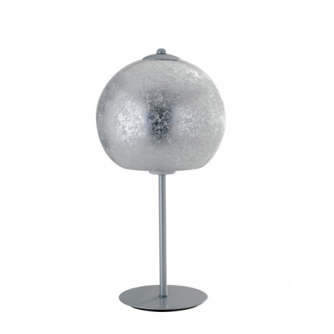 Lampe Design Vanity 1 ampoule Verre,câble de tissu Argent|Lampes à poser|Luminaire Center
