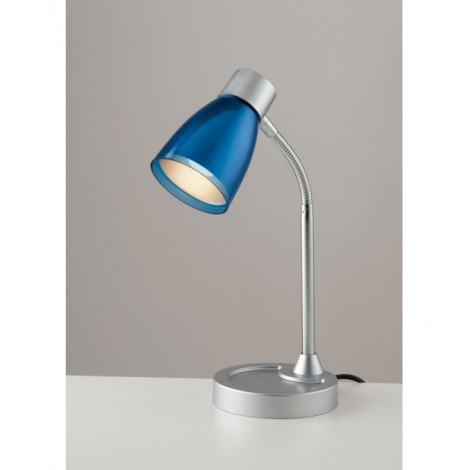 Lampe de table Arkimede Bleu chromé 36 Cm|Lampes à poser|Luminaire Center