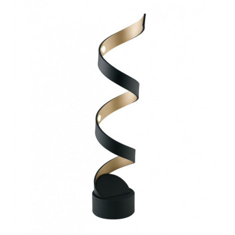 Lampe LED intégré Helix 1 ampoule Aluminium Noir|Lampes à poser|Luminaire Center