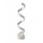 Lampe LED intégré Helix 1 ampoule Aluminium Argent, blanc|Lampes à poser|Luminaire Center