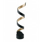 Lampe LED intégré Helix 1 ampoule Aluminium Or noir|Lampes à poser|Luminaire Center