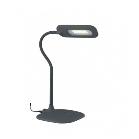 Lampe de table Darwin 1 ampoule Métal,silicone Gris|Lampes à poser|Luminaire Center