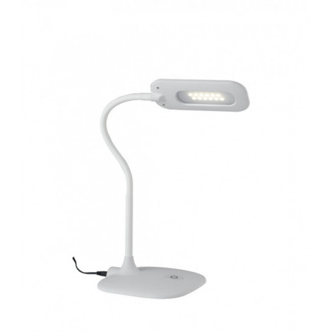 Lampe de table Darwin 1 ampoule Métal,silicone blanc|Lampes à poser|Luminaire Center