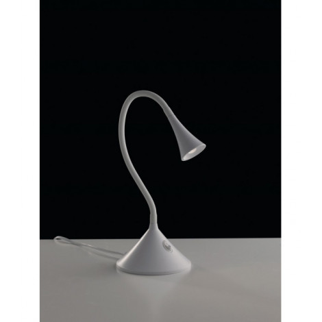Lampe de table Newton 1 ampoule Métal,silicone blanc|Lampes à poser|Luminaire Center