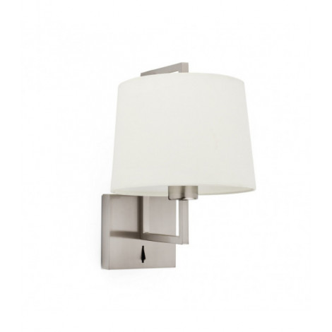 Lampe avec abat jour Frame Nickel mat 1 ampoule 17,6cm|Lampes à poser|Luminaire Center
