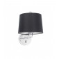Lampe avec abat jour Montreal Chrome brillant 1 ampoule 32cm|Lampes à poser|Luminaire Center