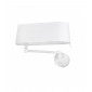 Lampe avec abat jour Desliz blanc 1 ampoule 23cm|Lampes à poser|Luminaire Center