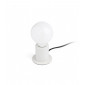 Lampe de table Ten blanc mat 1 ampoule 7,5cm|Lampes à poser|Luminaire Center