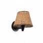 Lampe avec abat jour Sumba Noir 1 ampoule 21cm|Lampes à poser|Luminaire Center