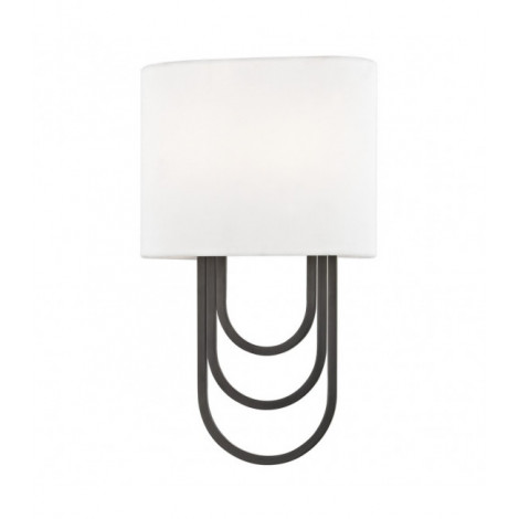 Lampe avec abat jour Farah Acier Bronze vieilli 2 ampoules 34,3cm|Lampes à poser|Luminaire Center
