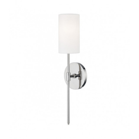 Lampe avec abat jour Olivia Acier Nickel poli 1 ampoule 47,6cm|Lampes à poser|Luminaire Center