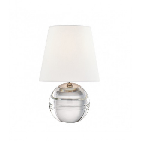 Lampe de table Nicole Cristal Nickel poli 32,4 Cm|Lampes à poser|Luminaire Center
