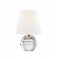 Lampe de table Nicole Cristal Nickel poli 32,4 Cm|Lampes à poser|Luminaire Center