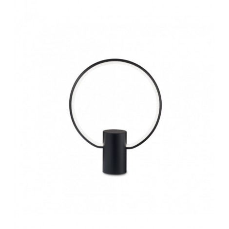 Lampe LED intégré Cerchio Plastique Noir 1 ampoule 33,5cm|Lampes à poser|Luminaire Center