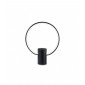 Lampe LED intégré Cerchio Plastique Noir 1 ampoule 33,5cm|Lampes à poser|Luminaire Center