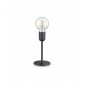 Lampe de table Microphone Métal Noir 1 ampoule 22cm|Lampes à poser|Luminaire Center