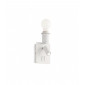 Lampe avec abat jour Gea Métal blanc 2 ampoules 19,5cm|Lampes à poser|Luminaire Center
