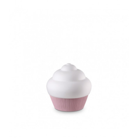 Lampe de table Cupcake Résine Rose 1 ampoule 21cm|Lampes à poser|Luminaire Center