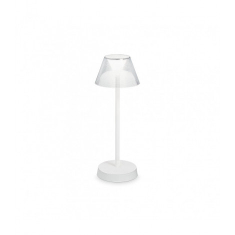Lampe de table Lolita Métal blanc 1 ampoule 34,5cm|Lampes à poser|Luminaire Center