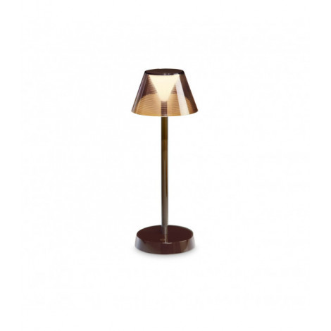 Lampe LED intégré Lolita Métal Café 1 ampoule 34,5cm|Lampes à poser|Luminaire Center