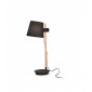 Lampe de table Axel Bois,tissu Noir 1 ampoule 66cm|Lampes à poser|Luminaire Center