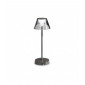 Lampe LED intégré Lolita Métal Gris froid 1 ampoule 34,5cm|Lampes à poser|Luminaire Center