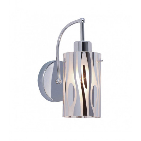 Lampe avec abat jour Triplet Métal Chrome 1 ampoule 45cm|Lampes à poser|Luminaire Center