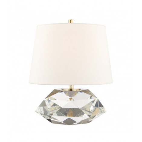 Lampe de table Henley Cristal Laiton 1 ampoule 40,6cm|Lampes à poser|Luminaire Center