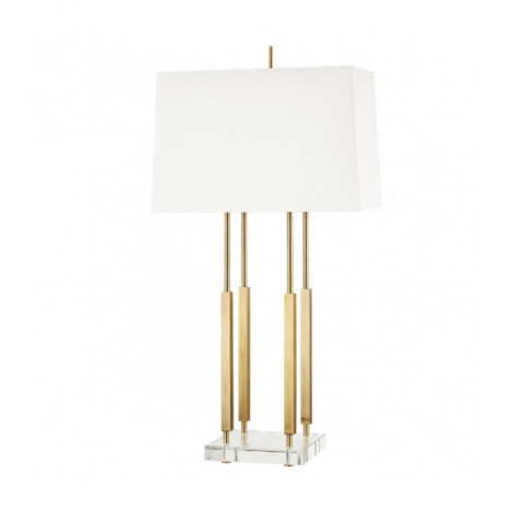 Lampe de table Rhinebeck Laiton Laiton 1 ampoule 82,6cm|Lampes à poser|Luminaire Center
