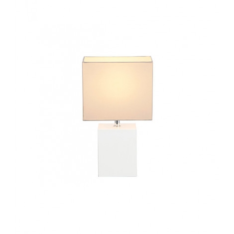 Lampe de table Bara blanc 1 ampoule 28,5cm|Lampes à poser|Luminaire Center