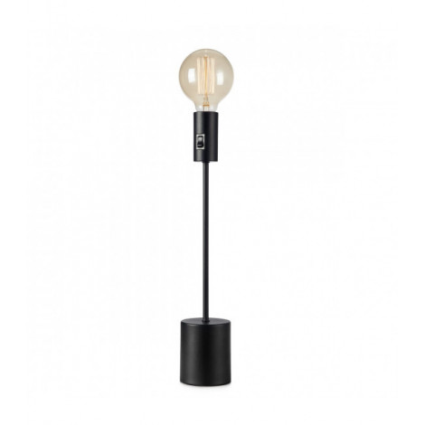 Lampe de table Capital Métal Noir 1 ampoule 44cm|Lampes à poser|Luminaire Center