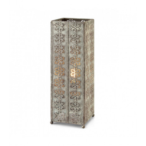 Lampe de table Agra Métal Gris 1 ampoule 33,5cm|Lampes à poser|Luminaire Center