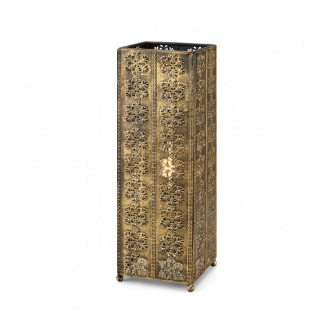 Lampe de table Agra Métal Antique 1 ampoule 33,5cm|Lampes à poser|Luminaire Center