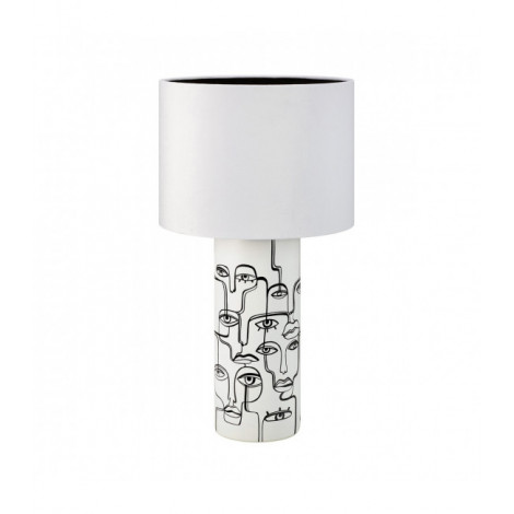 Lampe de table Family Céramique blanc 1 ampoule 61,5cm|Lampes à poser|Luminaire Center