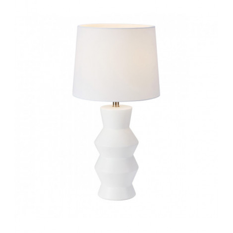 Lampe de table Sienna Céramique blanc 1 ampoule 46cm|Lampes à poser|Luminaire Center