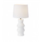 Lampe de table Sienna Céramique blanc 1 ampoule 46cm|Lampes à poser|Luminaire Center