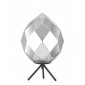 Lampe de table Zoe Chrome 1 ampoule 37cm|Lampes à poser|Luminaire Center