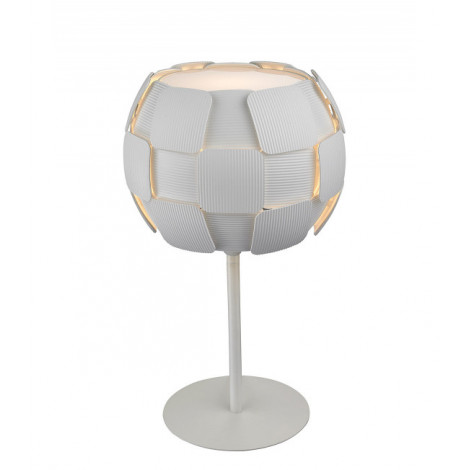Lampe de table Brigitte blanc 1 ampoule 47cm|Lampes à poser|Luminaire Center