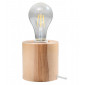 Lampe de table Salgado Bois Bois naturel 1 ampoule 10cm|Lampes à poser|Luminaire Center
