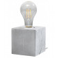 Lampe de table Ariz Béton Gris 1 ampoule 10cm|Lampes à poser|Luminaire Center