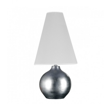 Lampe de table CERAMICA Tissu,Céramique Argent|Lampes à poser|Luminaire Center