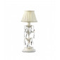 Lampe de table KAREN Métal,Tissu Ivoire|Lampes à poser|Luminaire Center