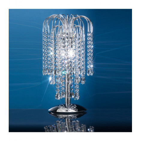 Lampe de table PIOGGIA 2 Light Métal Chrome|Lampes à poser|Luminaire Center