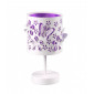 Lampe de table TITILLA Métal Blanc,Violet|Lampes à poser|Luminaire Center