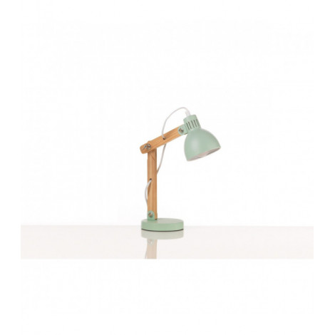 Lampe de table NORA Bois,Métal Bois,Vert|Lampes à poser|Luminaire Center