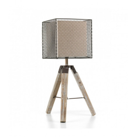 Lampe de table ZAZU Métal,Bois Bois|Lampes à poser|Luminaire Center