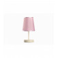 Lampe de table NINETTA Tissu,Métal Ivoire,Rose|Lampes à poser|Luminaire Center