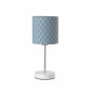 Lampe de table NOAH Métal,Tissu Bleu|Lampes à poser|Luminaire Center